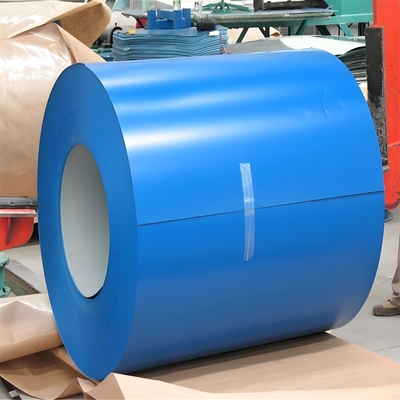 PPGI Vorgefärbte galvanisierte Stahlbleche Farbspirale mit starker Korrosionsschutzfarbe Ozeanblau 0,15-2,0 mm Dicke