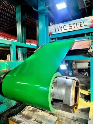 COLOR Stahl PPGI 0,09-0,7 Dicke TDC51D Vorgefärbte galvanisierte Stahlbleche Farbspirale mit starker anti-Korrosionsgrüner Farbe
