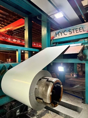 COLOR Stahl PPGI 0,09-0,7 Dicke TDC51D Vorgefärbte galvanisierte Stahlbleche Farbspirale mit starker Korrosionsschutz Milchweißfarbe